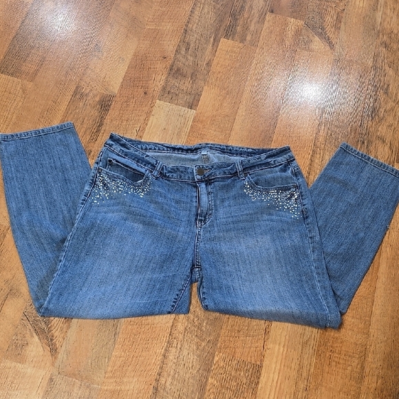 Jennifer Lopez Denim - Jennifer Lopez Blue Straight Leg Jeans  Classic Style 12